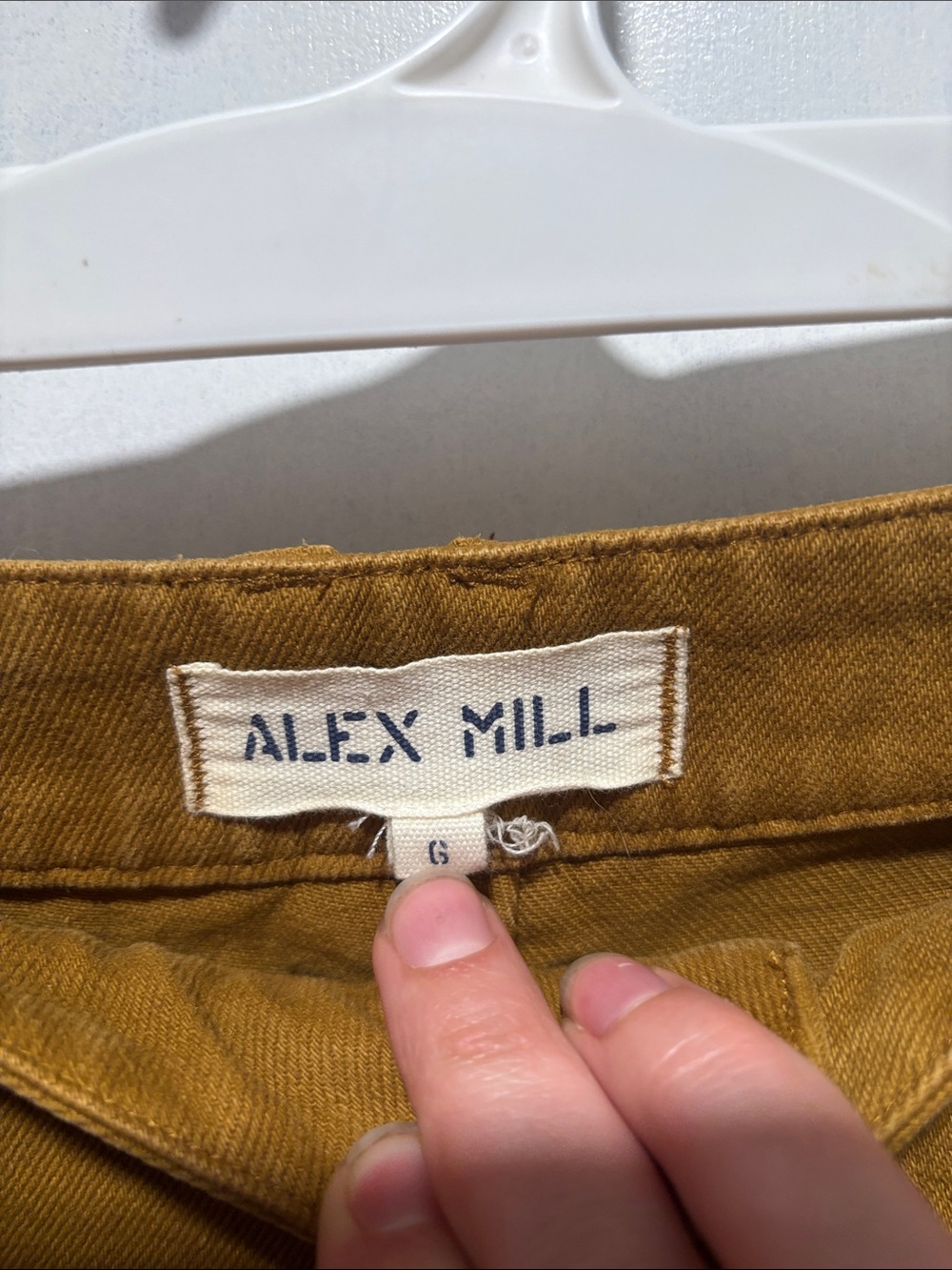 Alex Mill Wide-Leg Utility Pants in Mustard Brown - Picture 3 of 7